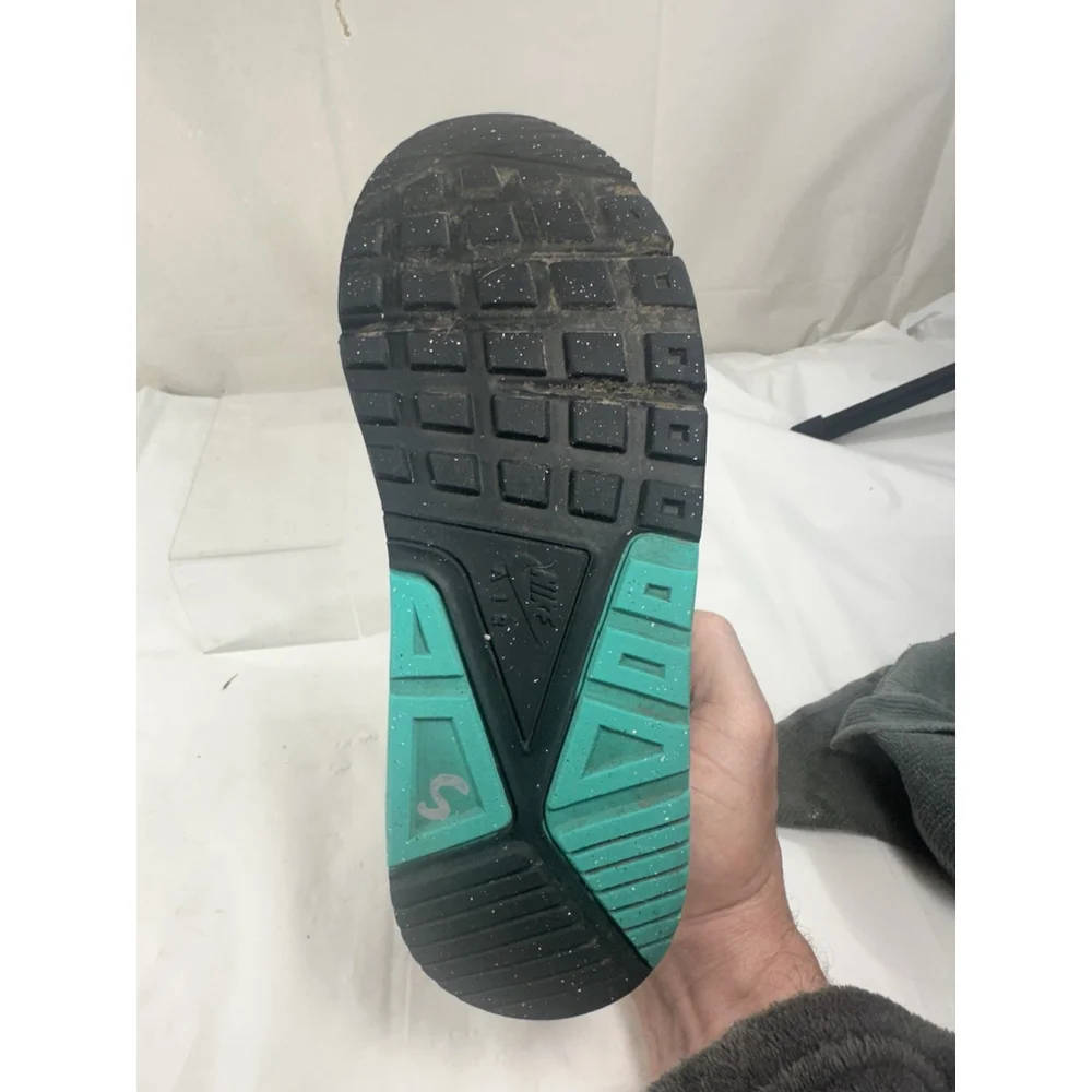 Nike Air Max Athletic Shoes in White, Black, Teal & Coral